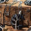 Obsidian Moon pendant