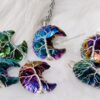 Aura Quartz Moon Necklace