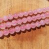 rose quartz beads