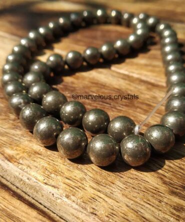 Wholesale Natural Pyrite Beads