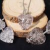 Clear Quartz Heart Necklace Pendant