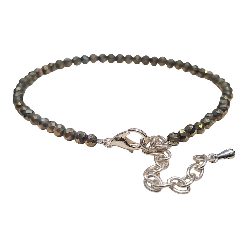 Pyrite Anklet for Protection & Prosperity Golden Pyrite Jewelry for Women - Image 2